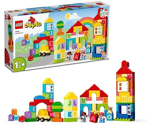 LEGO DUPLO Classic 10935 La Ville Alphabet, Jouet Éducatif, Apprendre Couleurs et Lettres