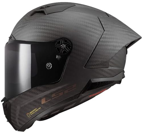 LS2, Integraler Motorradhelm THUNDER CARBON GP AERO Matt Carbon, S
