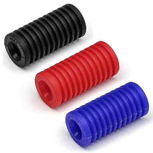 RTRTGS Pedal de Palanca de Cambios para Motocicleta, 8 mm Cubierta Del Pedal Palanca De Cambios De de Goma Motocicleta Protectora para Palanca de Cambios Accesorios,Rojo,Negro, Azul