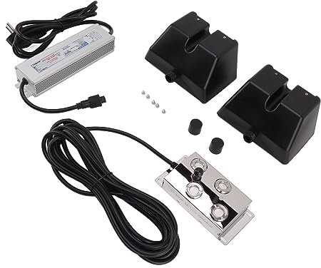 Luqeeg 4 Kopf Ultraschall-Nebelmaschine, 150W DC 48V Springbrunnen Mister Fogger IP67 Wasserdicht Sensitive Nebelmaschine Halloween Dekoration Nebler für Gewächshaus, Teich, Festivals