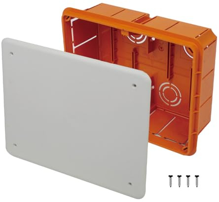 A2ZWORLD Abzweigkasten mit Deckel und Schrauben, Abzweigkasten für die Wand, innen IP40 (153 x 98 x 70 mm)