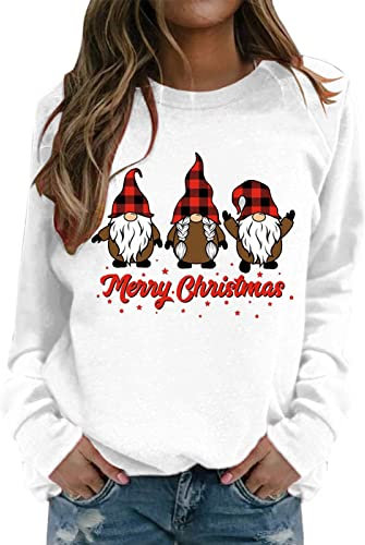 NNGOTD Weihnachtspullover Damen grinch kostüm Damen Weihnachten Grinches Sweatshirt Kreativer Weihnachts Pullover Langarm Frauen Weihnachten Hoodie T Shirt Damen Weihnachtsmotiv Gutschein