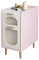 WAOCEO Nachtschrank Niedlicher rosa moderner Nachttisch aus Holz mit 2 Schubladen, Akzent-Sofatisch, schmaler Nachttisch, Beistelltisch for Wohnzimmer, Schlafzimmer Nachttische (Size : L35xD40xH60cm)