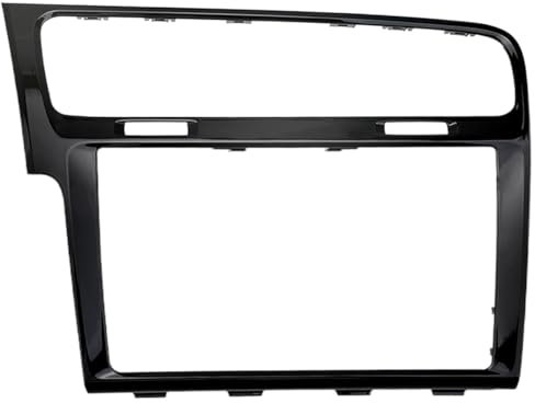 LIAMORFE 8 Zoll MIB Rahmen Radio Display Panel Dekorativer Rahmen für Volkswagen Golf 7 MK7 Golf 7.5 MK7.5 MIB Bildschirm Einbaurahmen Rahmen Piano Schwarz