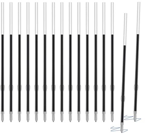 ENLACE Kugelschreiberminen Blau, 60 Stück Kugelschreiber Ersatzminen, Einziehbare Stift Nachfüllungen 1,0mm Strichstärke, Kugelschreiberminen Blau 98mm Länge, Kunststoff Kugelschreiber Minen
