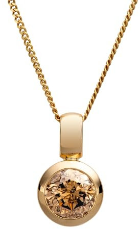 Orolino Damen Anhänger mit Kette 750/- Gold 42/45cm Glänzend Brillant gelb 2,00ct. 500341661-2