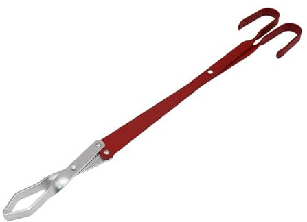 Agarrador de leña para fogatas al aire libre, pinzas para carbón para barbacoa | Pinzas para Barbacoa Agarrador de Carbón para Barbacoa de Aluminio Portát - Pinzas para asar barbacoas de fuego para