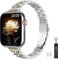 TiMOVO Slim Uhrenarmband Kompatibel mit Apple Uhrenarmband 41mm 40mm 38mm, langlebiges verstellbares Edelstahlarmband für Frauen, geeignet für Serie 9/8/7/6/5/4/3/2/1/SE 38/40/41mm, J Goldfarben