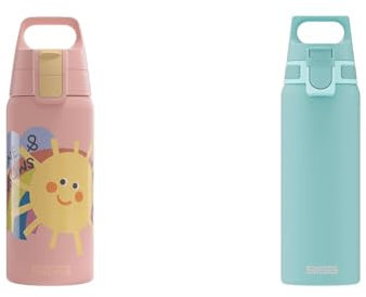 SIGG - Isolierte Trinkflasche Kinder - Shield Therm Kids & Edelstahl Trinkflasche - Shield ONE Glacier