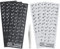6 Stück Russische Tastaturaufkleber, Kyrillische Tastaturaufkleber, Russische Universelle Aufkleber, Geeignet für Jede Standard-Tastatur, Russian Keyboard Stickers (3 * Schwarz, 3 * Weiß)