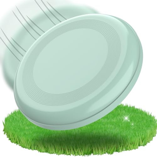 Nachhaltige Frisbee Scheibe 'Space Flyer' Ø 22 cm - Wurfscheibe perfekt für Kinder, Erwachsene oder als Hundefrisbee - Vielseitiges Outdoor Spielzeug für Garten, Strand & Wasser, Farbe:minze