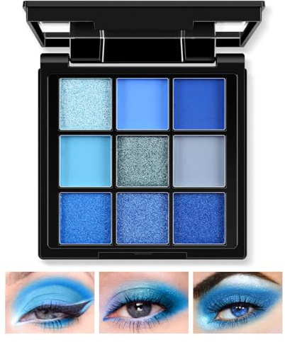 Boobeen 9 Farben Lidschatten Palette matt und schimmernde Make-up, hochpigmentierte cremige Lidschatten Pulver, erstellen Sie eine helle Lidschatten Look, Long Wearing