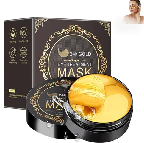 60pcs Augenpads Gegen Augenringe Hyaluron Männer und Damen, Eye Pads Augenringe Entfernen Eye Patches für Augenpflege, Gegen Tränensäcke und Falten Eye Mask