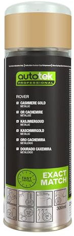 Autotek Professional Exact Match Car Spray Paint - Rover Cashmere Gold Aerosol Spray 300ml