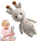 Baby Rassel Häkelholz Rassel Handhäkeltier Rassel Häkeln Beruhigendes Spielzeug Osterkorb Targuilles Plüschtiere Baby Shower für
