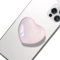OUDQFCJ Einziehbarer Handy Griffhalter mit Glas Liebe Herz Griff, Magnet, Kompatibel mit Mobiltelefon, Ausziehbarer Sockel Stand für Smartphones (Rosa)