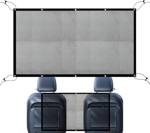 Red para Perros Coche | Barrera Aislante Entre Asientos para Vehículos | Red Plegable Aislante, Accesorios De Coches Antideslizantes Y Resistentes para Uso En Automóviles Y Camiones