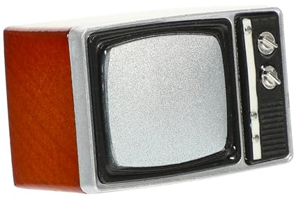 Toddmomy Doll House Retro Tv Modell Miniatur Fernseher für Puppenhaus Dekoration Wohnzimmer Möbel Zubehör für Kreative DIY Projekte und Szenarien