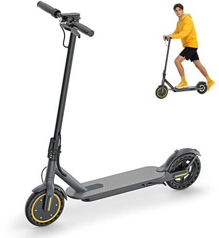 Electric Scooter, Electric Scooter Adult with 30-35KM Range | 350W Motor,Max Speed 25KM/H,8.5 Solid Tires,Double Braking System for Adults and Teens