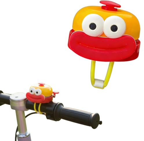 LEPGUYO Campanello Bici Divertente, Trombetta a Colpo di Mano con Design di Bocca di Salsiccia Rossa – Suono Forte, Accessori Bici per Patinete, Regalo per Bambini & Adulti