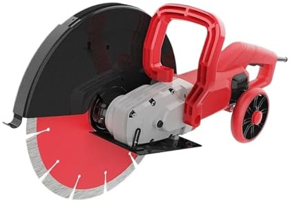 Wall Slotting Machine Concrete Water-Cooled Dust-Free Portable Large Single Slot High Power Road Stone Cutting Saw Sturdy Construction(Set Meal 3)