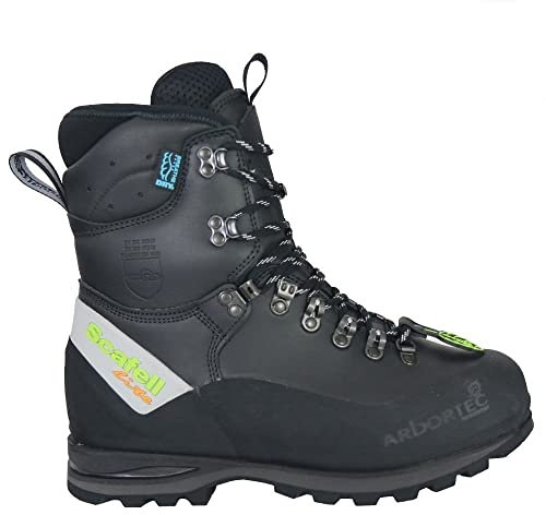 Arbortec Scafell Lite leather chainsaw boots (black) (class 2) (39)
