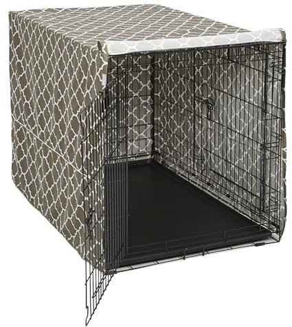 MidWest Homes for Pets CVR48T-BR Hundebox-Abdeckung, Stoff mit Teflonschutz, Sichtschutz für 122 cm lange Hundeboxen von MidWest und New World, maschinenwaschbar und trocknergeeignet