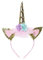 dressfan Einhorn Stirnband Frauen Mädchen Blume Party Geburtstag Stirnbänder Headwear Cosplay Kostüm