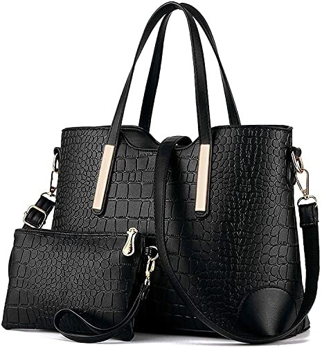 YNIQUE Handtasche Damen Groß Handtaschen Set Für Frauen Umhängetasche Taschen Shopper Reise Schultertasche 2-teiliges Set