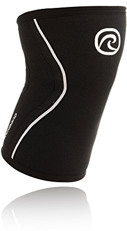 Rehband RX Knee Sleeve 7mm Rodillera, Unisex Adulto, Negro, XX-Small