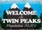 Henson Welcome to Twin Peaks Nostalgic Art Beautiful Traditional Tin Sign Metal Painted Modern Wall Decoration Art Poster Game Room House Rules Street Sign