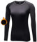 Sillictor Thermal Base Layer Womens Wicking Ski Base Layers with Thumb Hole Long Sleeve Running Top for Sports Gym Hiking Cycling Women Compression Tops High Wicking Breathable Warm 5021 Black S