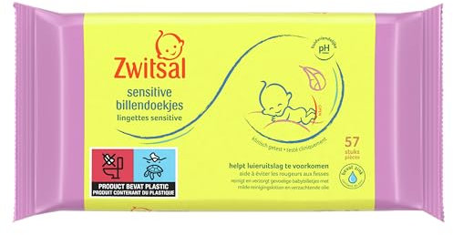 Zwitsal Baby Sensitive Billendoekjes Doekjes Gevoelige Huid 57stuks