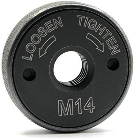 1 Stück Spannmutter Schnellspannmutter M14 Winkelschleifer Quick-Spannmutter für Bosch AEG, Black & Decker, Dewalt, Flex, Hitachi, Metabo, Makita 115mm 125mm 230mm etc.