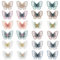 NBEADS 72 Stück Spitzenpatches, 12 Farben Schmetterling Stickpatches Organza Lace Appliques Nähen Sie Patches Zum Reparieren Und Dekorieren von Kleidung