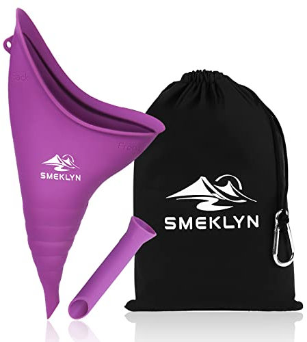 SMEKLYN Weibliches Uriniergerät für Frauen, Pee Trichter, Silikon-Urinbecher, stehend, perfekt für Camping, Wandern, Reisen, Outdoor-Aktivitäten, Wettbewerbe, persönliche Pflege, Geschenke für Frauen