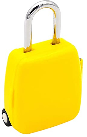 F Fityle 3 à Code, Cadenas à Combinaison de Verrouillage par, pour casier de Sport de Porte extérieure de Voyage, Jaune