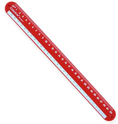 Roulometer 30 cm. Das Silikonlineal wird zu einer Rolle hergestellt, das Original von Colorline by Office Box (rot)