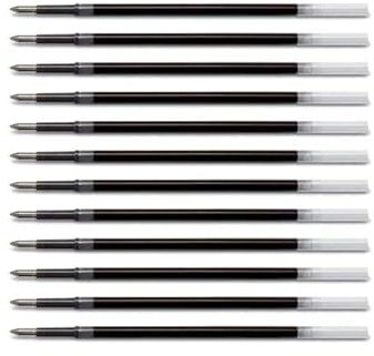 PILOT BRFV -10 Kugelschreiberminen, Schwarz, feine Spitze, 12 Stück