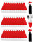 36pcs Felt Mini Santa Hats for Crafts Mini Christmas Hats Silverware Holders Xmas Red Santa Claus Hats Tableware Holders Knife Fork Spoon Pocket Flatware Holder Mini Wine Bottle Cover DIY Lollipop Hat