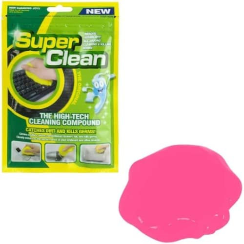Super Putty Keyboard Cleaner - Dust Dirt Remover for Your PC, Computer, Mobile, Car Cleaning Products, Car Accessories, Gadgets for Men- Reusable Putty Interior Car Gadgets (Pink) - by TRIXES