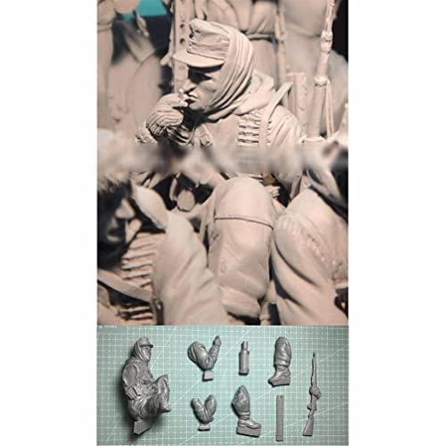 1/16 WWII Deutscher Panzersoldat Harzfigurenbausatz Miniatur-Harzbausatz (1 Person, kein Panzer) (unmontiert und unbemalt) //31R-3