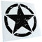 Kiwistar - Autoaufkleber - Schwarz - 40x40cm United States Army Star - Heckscheibe Auto Aufkleber wetterfest für Kfz LKW Mofa Truck - Sticker außen selbstklebend Tuning Zubehör für Fenster Fahrzeug