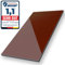 Aluverbund 24 Aluverbundplatte, Aluminium Platte, 3mm dick, Braun/RAL8015, 60x60cm