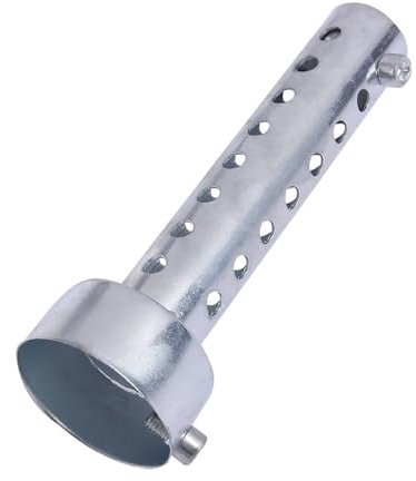 Aramox Silencieux de Moto, Pot D'échappement Universel pour Moto DB Killer Silencieux Silencieux Insert de Chicane Argent (45mm)