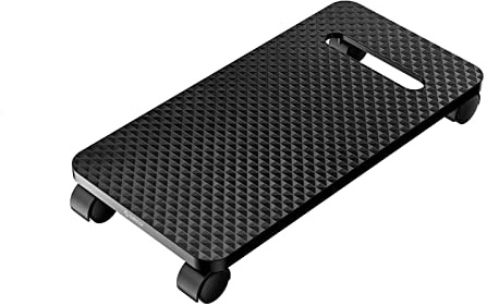 Computer Stands PC Tower Stand Mobile CPU Holder Desktop ATX-Case with 2 Locking Wheels and 2 Caster Wheels for Gaming PC Case Platforms (Color : with Baffle) (Without Baffle)