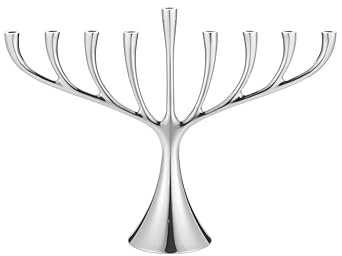 Georg Jensen Cobra Menorah, Stainless Steel, Mirror Large