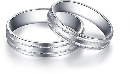 AMDXD 950 Platin Trauringe, Verlobungsring Hochzeitsring Elegant Kreis Ring, Gr.63 (20.1), Echtgold Schmuck