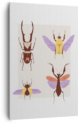 ARTTOR Bilder auf Leinwand 80x120 cm Wandbild Natur Tiere - 6131