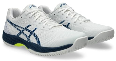 ASICS Herren Gel-Game 9 Clay/Oc Sneaker, White Mako Blue, 42 EU
